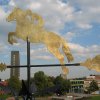 Die Wetterfahne auf dem Wirtschaftsgiebel