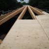 Das Silo-Dach in Arbeit