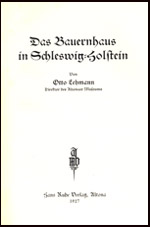 Buchtitel: Das Bauernhaus in Schleswig-Holstein